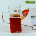 Machine washable square of high temperature resistant glass green tea cup
